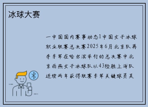 冰球大赛